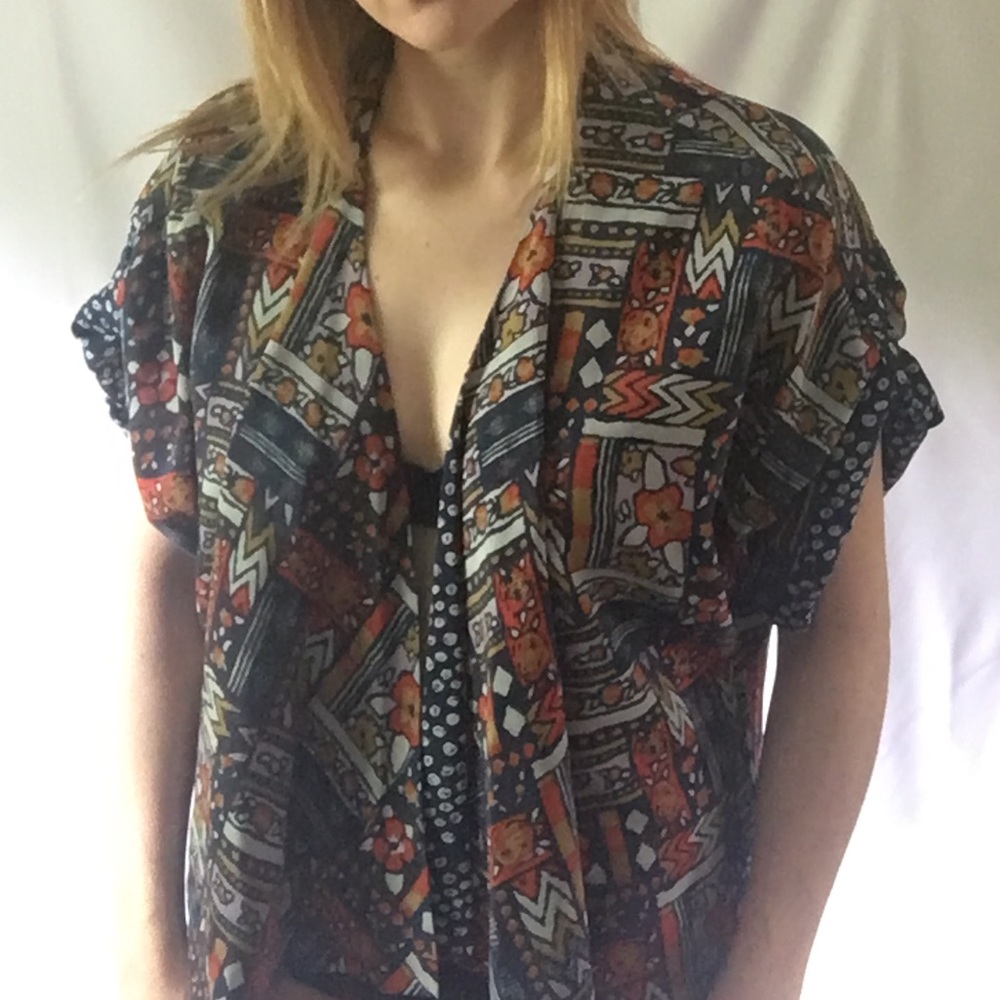 Porridge Anthropologie kimono wrap top.